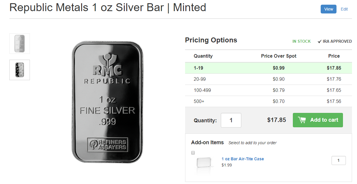 1 oz Silver Bar price tiers SD Bullion SDBullion.com How to buy silver wholesale How to buy silver at wholesale prices