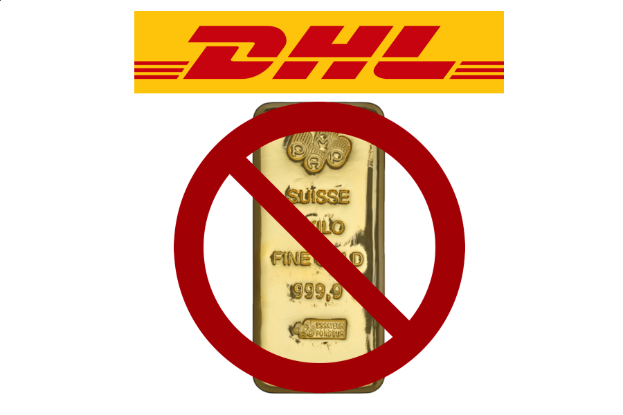 Does DHL ship Gold?