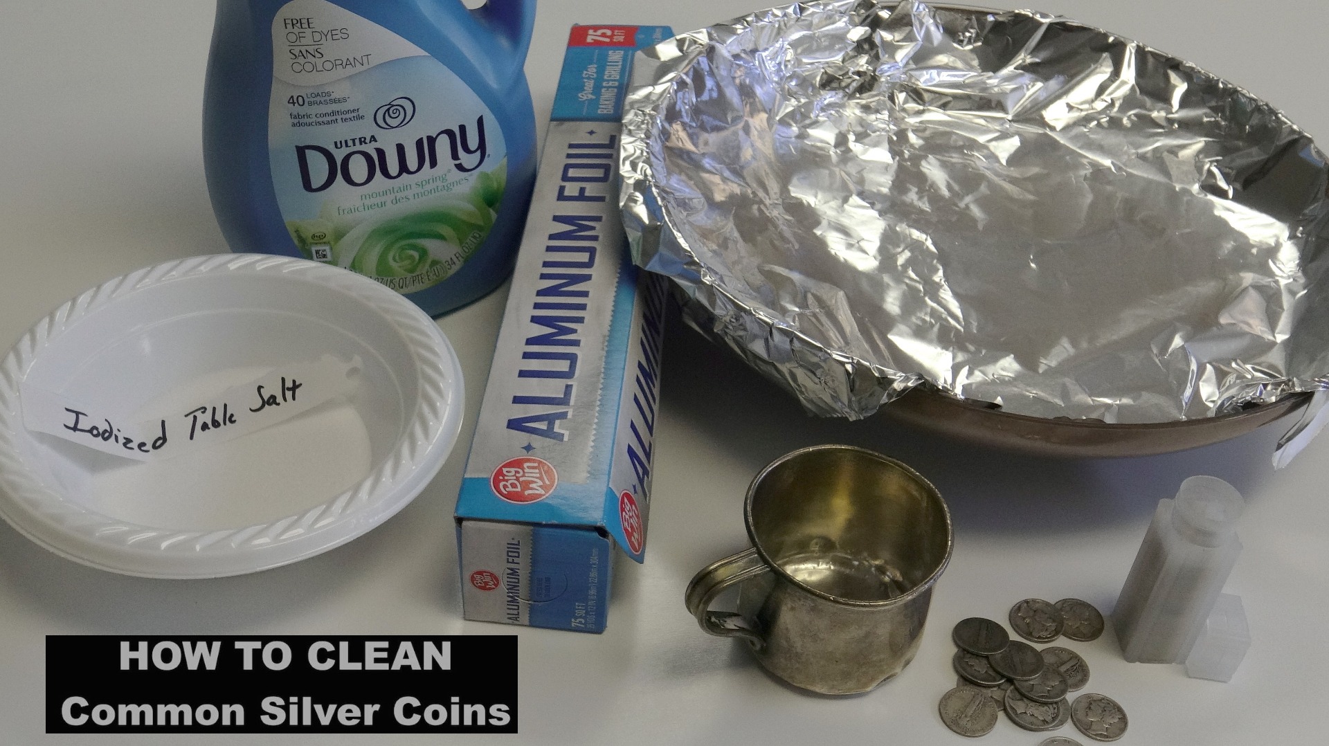 How to Clean Silver Coins Fabric Softener Method