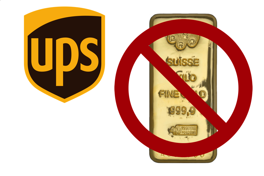 Does UPS ship Gold?