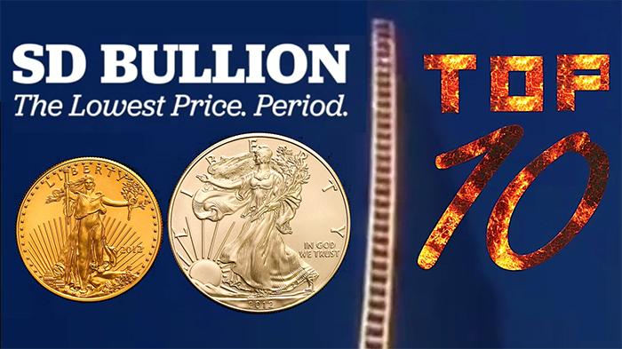 Top 10 Bullion Products According to Our Customers Fiat US Dollar Allocations