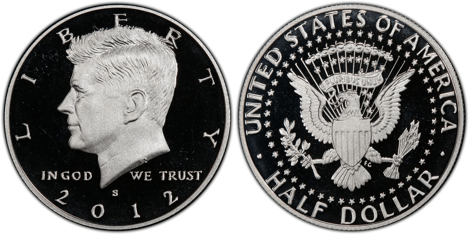 $9,392.00 Kennedy Half Dollar, 2012-S Silver PR