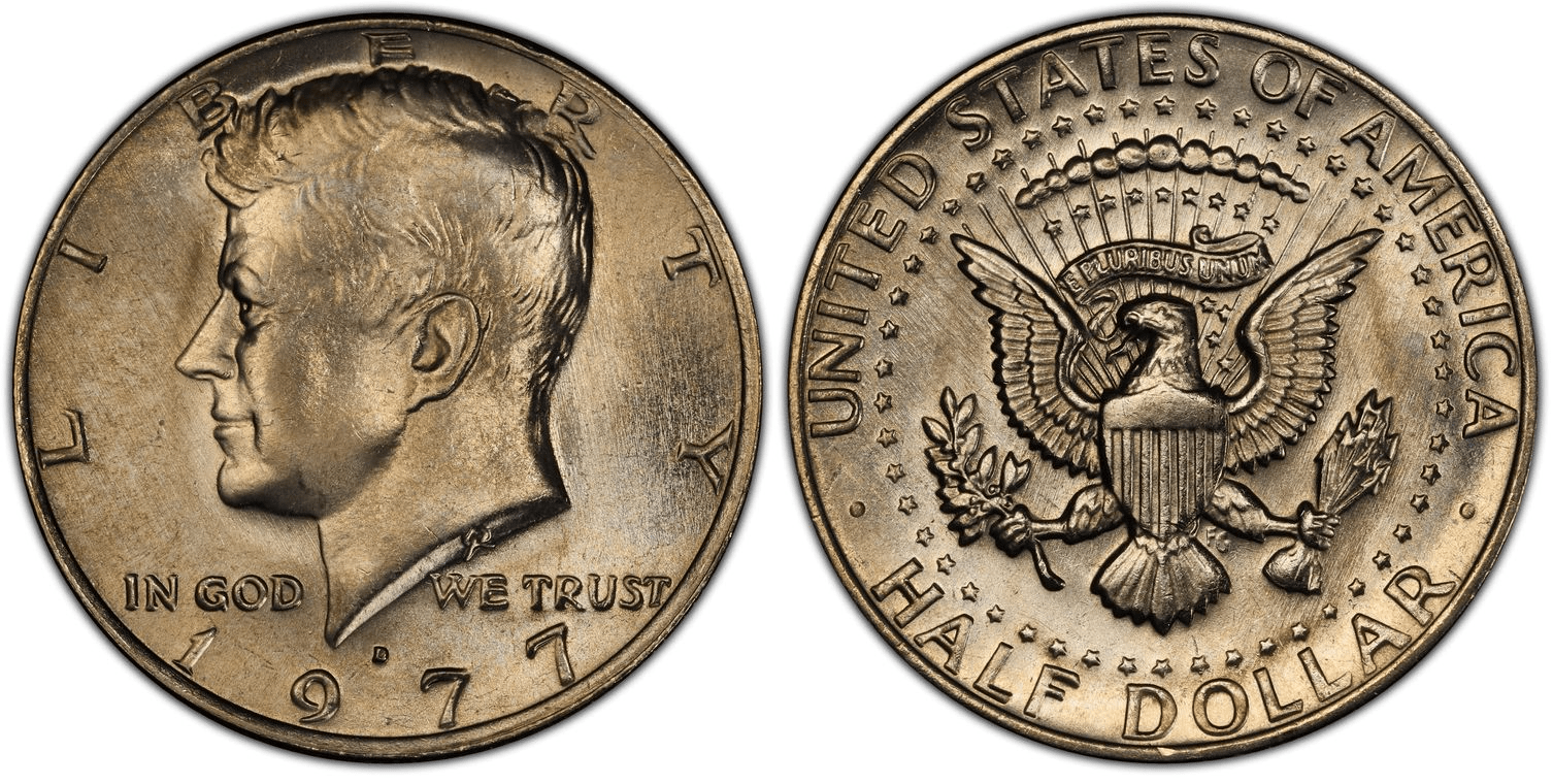 $9,200.00 Kennedy Half Dollar, 1977-D MS