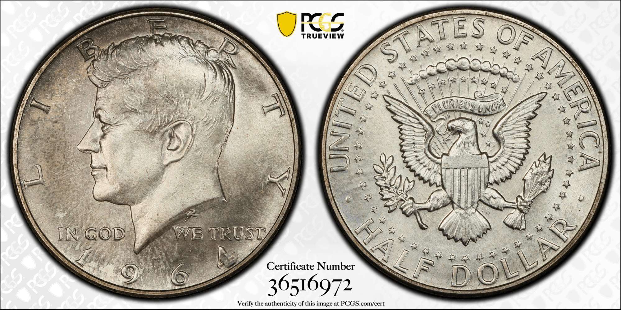 $108,000.00 1964 SMS Kennedy Half Dollar, SP67, Only About a Dozen Pieces Known