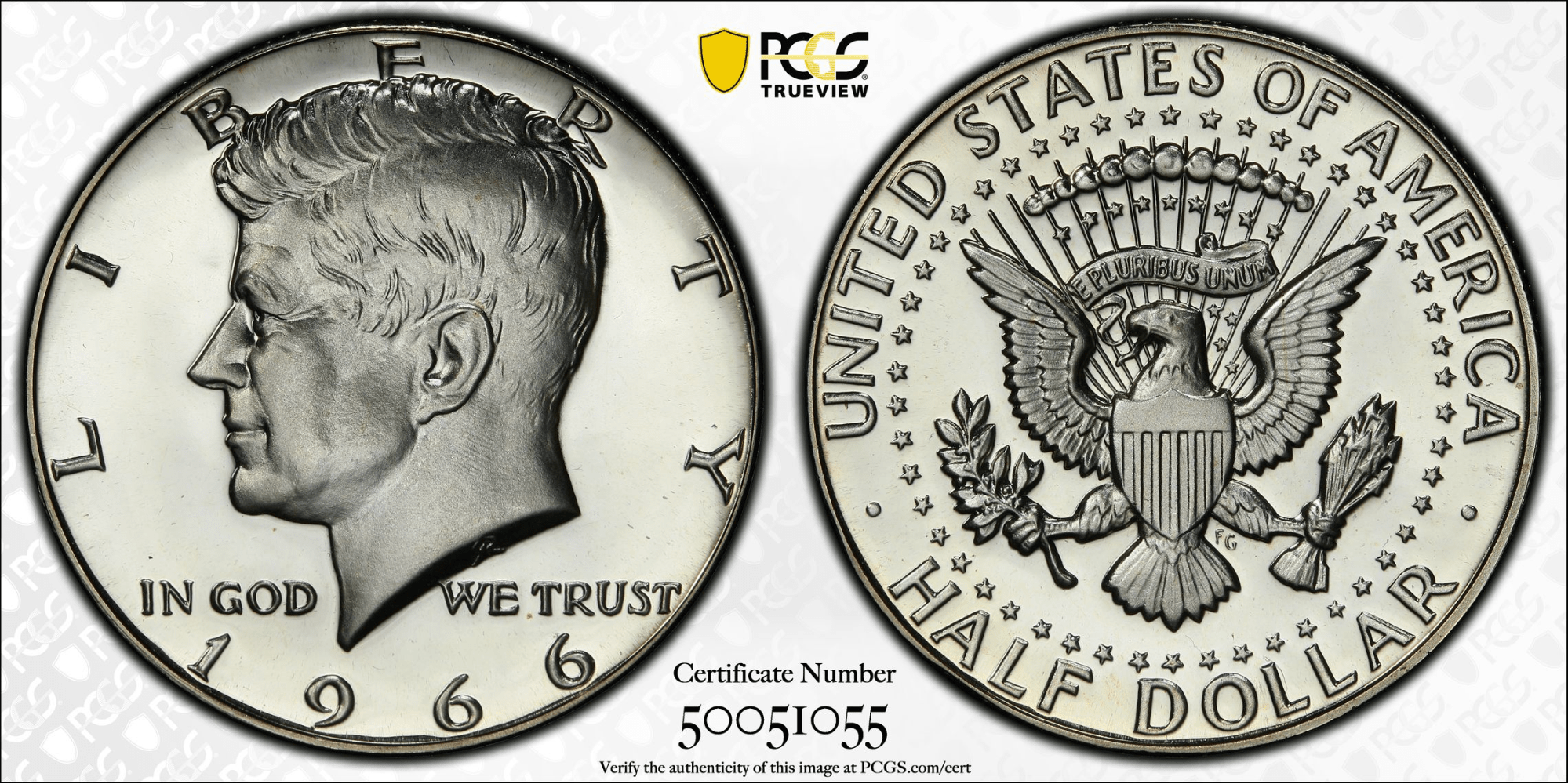 $16,450.00 1966 Kennedy Half Dollar Special Mint Set MS68 Deep Cameo