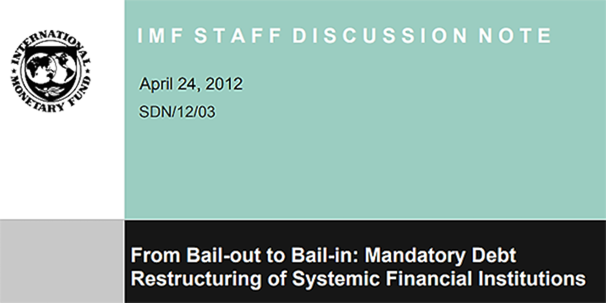 New Financial Crisis Laws: Bank Bail-ins, Money Market Freeze