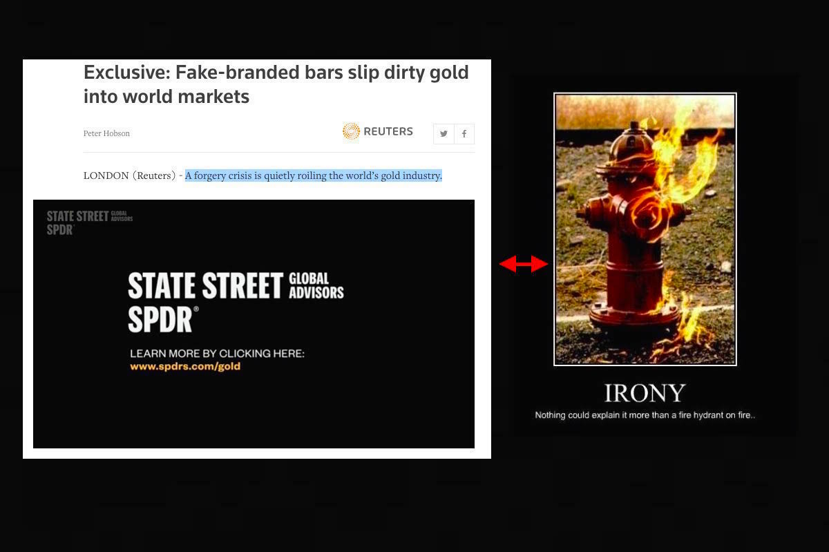Fake-Branded Gold Bars hit JP Morgan | GLD Irony