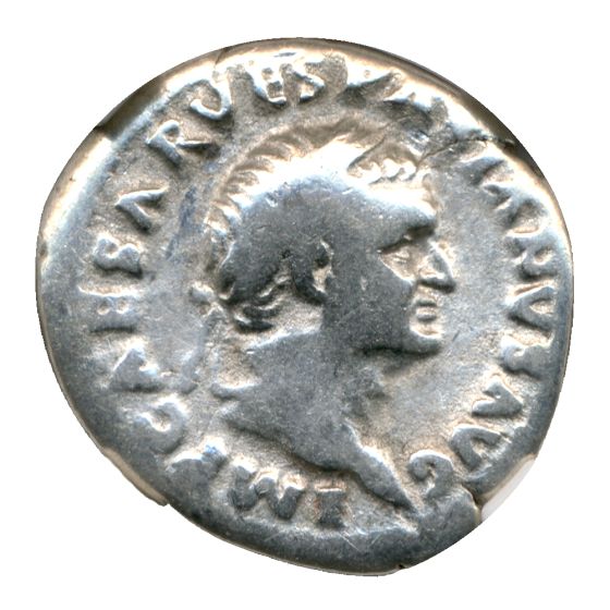 Twelve Caesars Vespasian AR Denarius AD 69-79 Obverse
