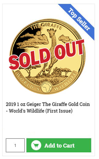 Buy The Running Giraffe - Gold