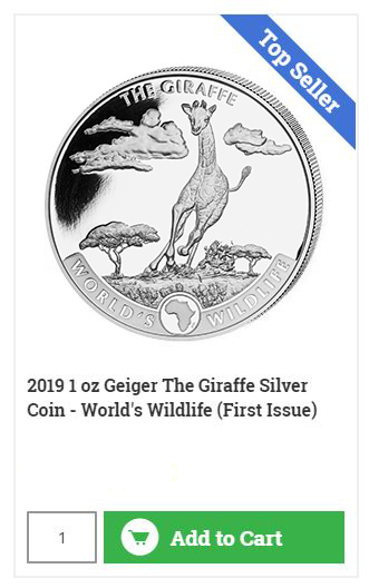 Buy The Running Giraffe - Silver